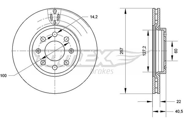 TOMEX Brakes Bremsscheibe